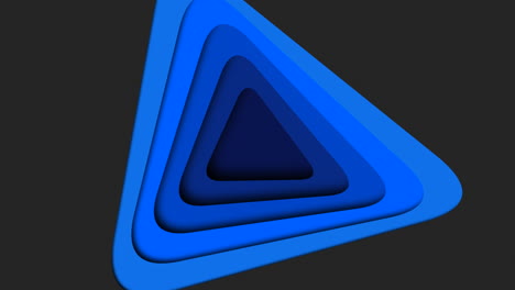 Blaues,-Aus-Papier-Geschnittenes-Dreiecksmuster-Auf-Schwarzem-Farbverlauf