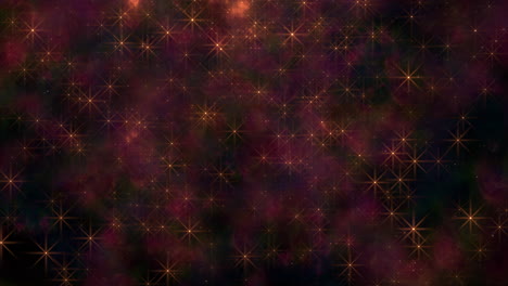Sternennacht,-Eine-Faszinierende-Darstellung-Heller,-Leuchtender-Sterne-In-Einem-Kreisförmigen-Muster