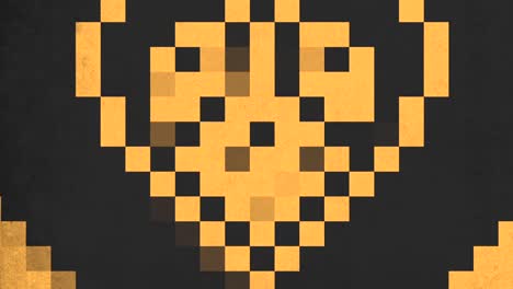Ein-Schwarzes-Und-Gelbes-Pixelmuster