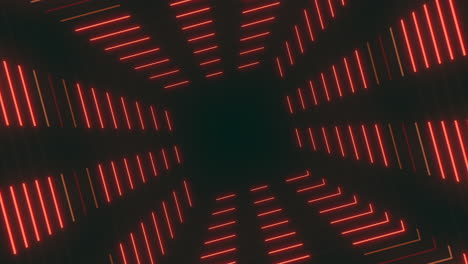 Enigmático-Túnel-De-Ciencia-Ficción-Con-Vibrantes-Detalles-En-Rojo.