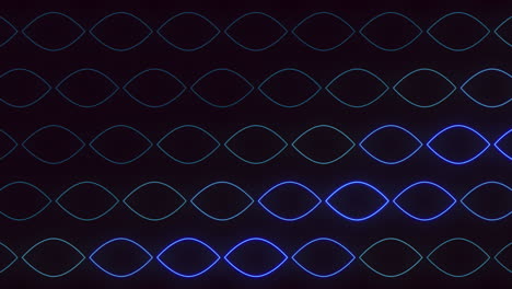 Seamless-neon-blue-lines-pattern-on-black-gradient