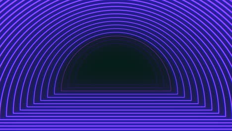Futuristic-neon-tunnel-blue-and-purple-stripes-for-sci-fi-background
