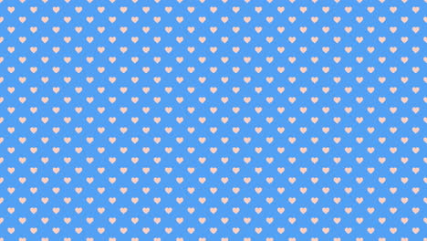 Playful-white-hearts-polka-dot-pattern-on-blue-background