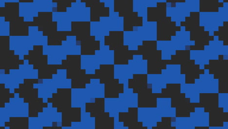 Rectángulos-Dinámicos-Negros-Y-Azules-En-Patrón-Diagonal