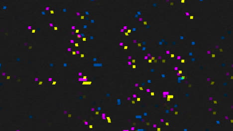 Vibrant-dots-dance-on-black-screen