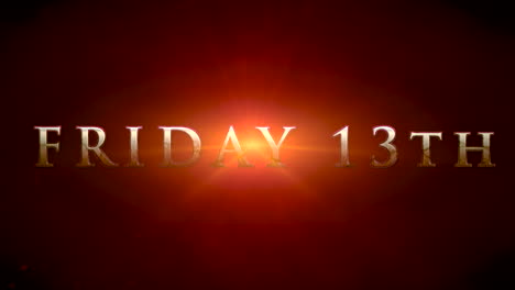 Friday-13Th-With-Sun-Rays-On-Red-Dark-Space