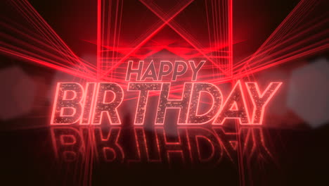 Happy-Birthday-with-neon-red-lines-on-stage