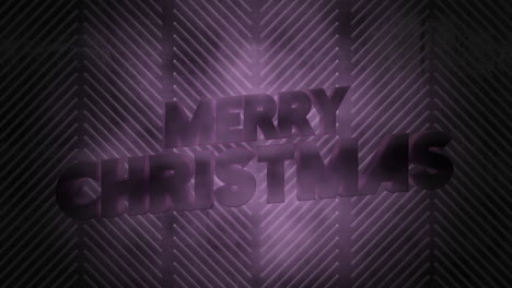 Merry-Christmas-with-neon-purple-stripes-on-disco-stage