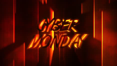 Cyber-Montag-Auf-Der-Bühne-Mit-Roten-Laserlinien