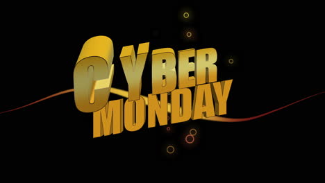 Cyber-Monday-Con-Confeti-Y-Texto-Dorado-En-Degradado