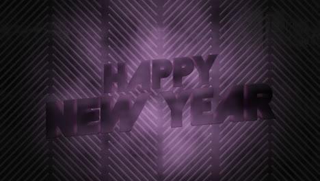 Happy-New-Year-with-neon-purple-stripes-on-disco-stage