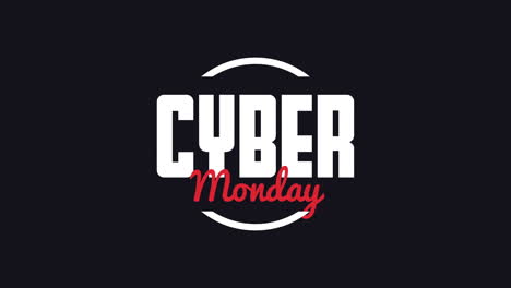Cyber-Monday-En-Círculo-Sobre-Degradado-Moderno-Azul