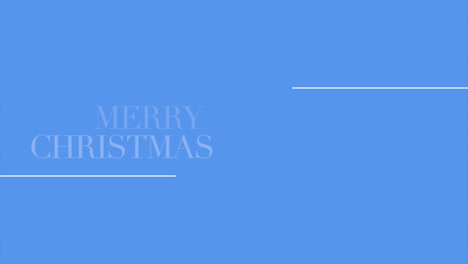 Moderne-Frohe-Weihnachten-Mit-Linien-Auf-Blauem-Farbverlauf