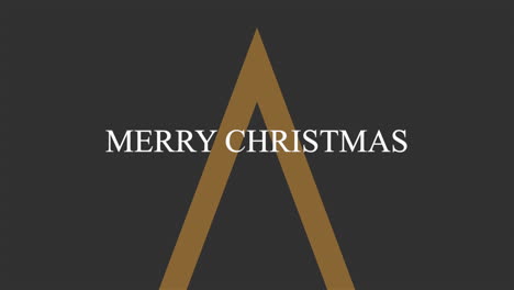 Feliz-Navidad-Moderna-Con-Triángulo-Dorado-Sobre-Degradado-Negro.