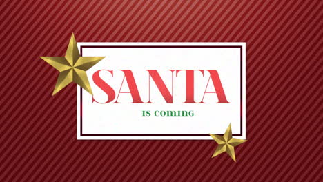 Santa-Is-Coming-with-gold-stars-on-red-striped-pattern