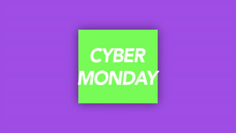 Cyber-Monday-Moderno-En-Marco-Sobre-Degradado-Morado