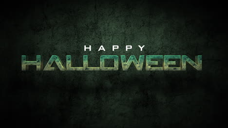 Feliz-Halloween-En-La-Pared-Grunge-Verde-Y-Negro-Oscuro