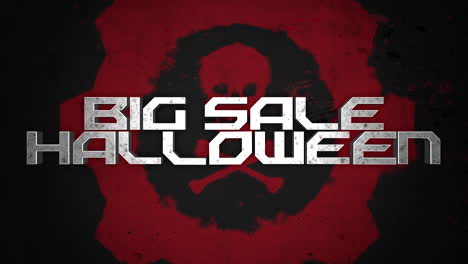 Halloween-Big-Sale-with-skull-and-toxic-sign-on-grunge-texture