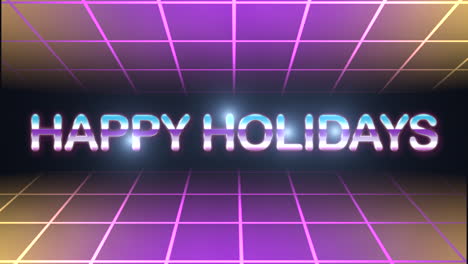 Vintage-80s-Happy-Holidays-amidst-Neon-Grid-&-Glittering-Galaxy
