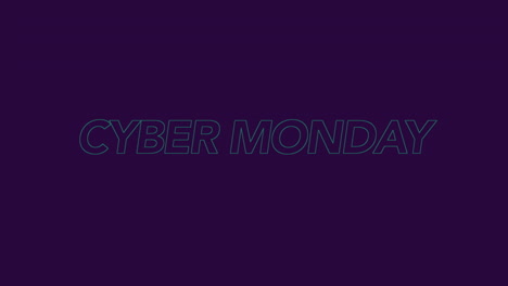 Moderner-Cyber-Monday-Auf-Violettem-Farbverlauf