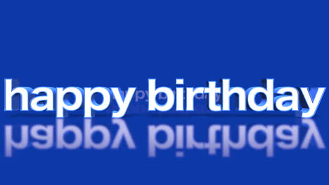 Rolling-Happy-Birthday-text-on-blue-gradient