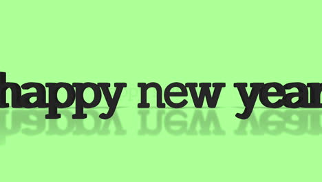 Texto-De-Feliz-Año-Nuevo-Rodante-En-Degradado-Verde