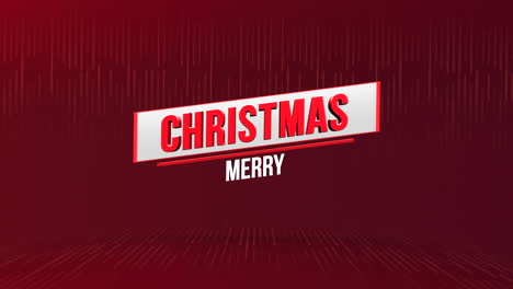 Modern-Merry-Christmas-text-on-red-lines-geometric-pattern