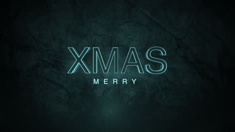 Texto-De-Feliz-Navidad-Monocromático-Oscuro-En-Degradado-Verde