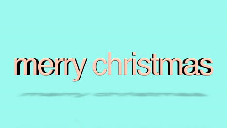 Rodando-Texto-De-Feliz-Navidad-En-Degradado-Verde
