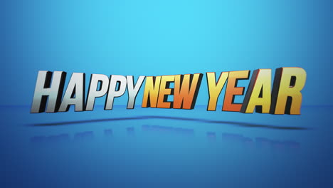 Colorful-and-modern-Happy-New-Year-text-on-blue-gradient