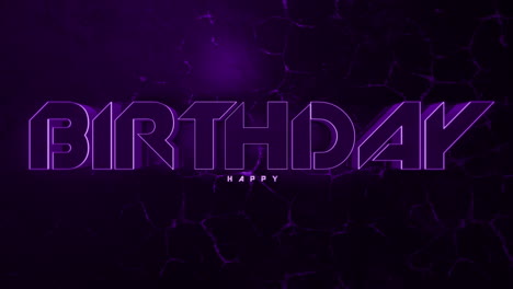 Monochrome-Happy-Birthday-on-dark-purple-gradient