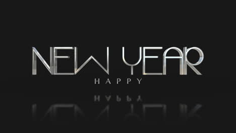 Elegance-and-fashion-Happy-New-Year-text-on-black-gradient