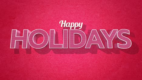 Retro-Happy-Holidays-text-on-red-grunge-texture