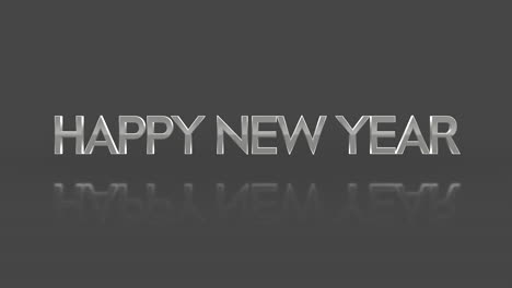 Elegance-and-fashion-Happy-New-Year-text-on-grey-gradient