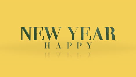 Elegance-style-Happy-New-Year-text-on-yellow-gradient