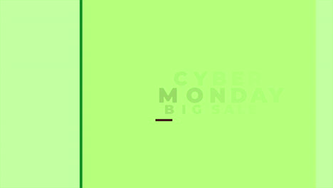 Cyber-Monday-Y-Texto-De-Gran-Venta-Con-Líneas-En-Degradado-Verde-Moderno