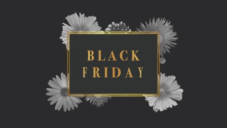 Black-Friday-With-Gold-Frame-And-Flowers-Pattern
