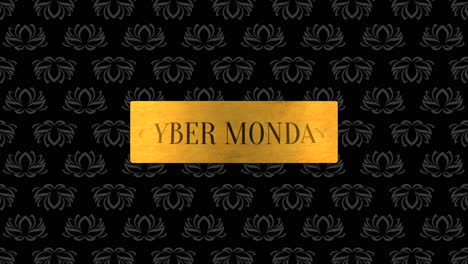 Retro-Cyber-Monday:-Gilded-Frame-&-Black-Floral-Elegance