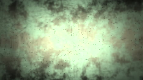 Green-toxic-with-flying-glitters-on-dark-space