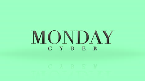 Eleganz-Cyber-Montag-Text-Auf-Grünem-Farbverlauf