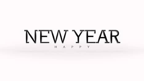 Elegance-and-fashion-Happy-New-Year-text-on-white-gradient