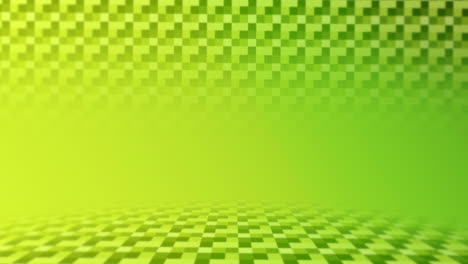 Modernes-Geometrisches-Muster-Mit-Quadraten-In-Reihen-Auf-Grünem-Farbverlauf