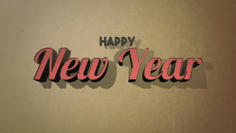 Retro-Happy-New-Year-text-on-brown-grunge-texture