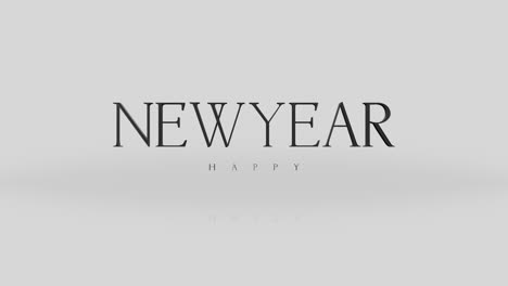 Elegance-style-Happy-New-Year-text-on-white-gradient