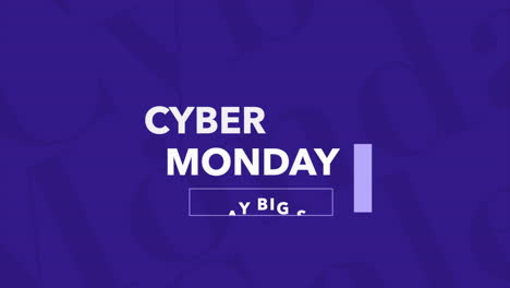 Cyber-Monday-Und-Großer-Ausverkauf-Mit-Linien-Auf-Blauem-Farbverlauf