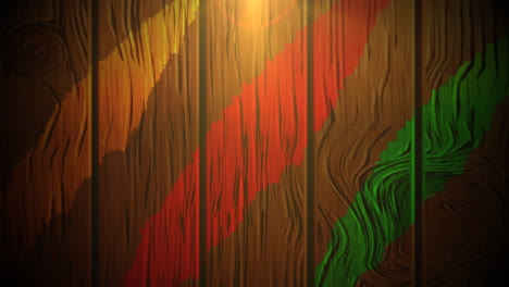 Colorful-lines-and-sun-beams-on-wood