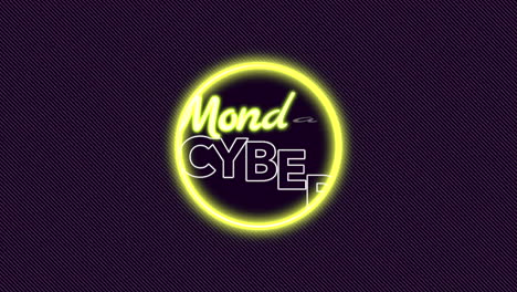 Cyber-Monday-Text-Mit-Neonkreis-Auf-Blauem-Farbverlauf