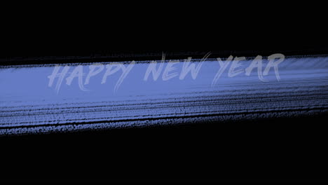 Texto-De-Feliz-Año-Nuevo-Con-Pincel-De-Trazo-Azul-Sobre-Degradado-Negro