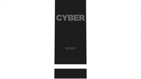 Cyber-Monday-Con-Líneas-Negras-Sobre-Degradado-Blanco.