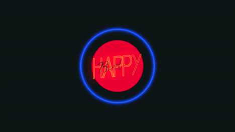 Happy-Birthday-with-neon-circles-on-black-gradient